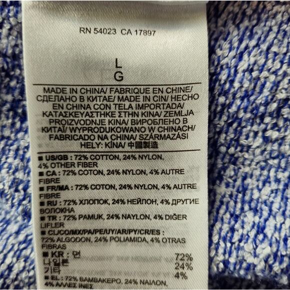 Banana Republic Marled Cutout-Back Pullover Sweater Blue Size Large - Picture 5 of 7